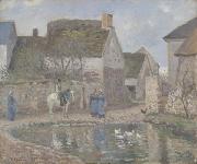 Camille Pissarro The Pond at Ennery France oil painting artist